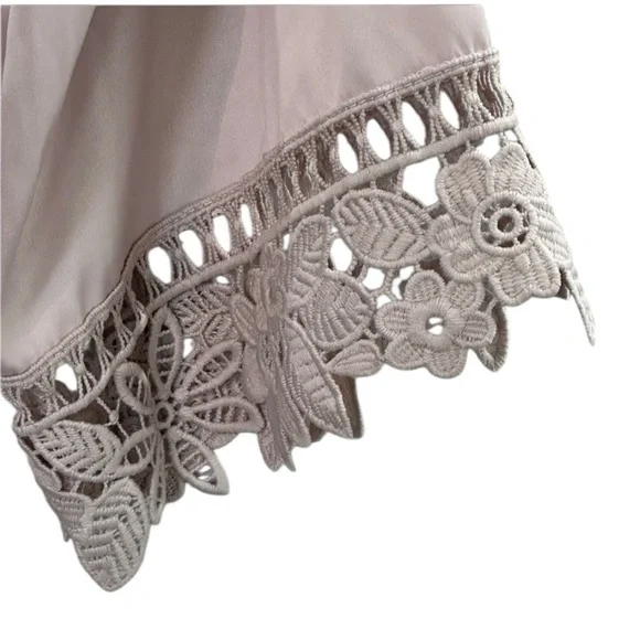 Le Rose Bridesmaid Light Pink Lace Robe Size M/L - Picture 5 of 6